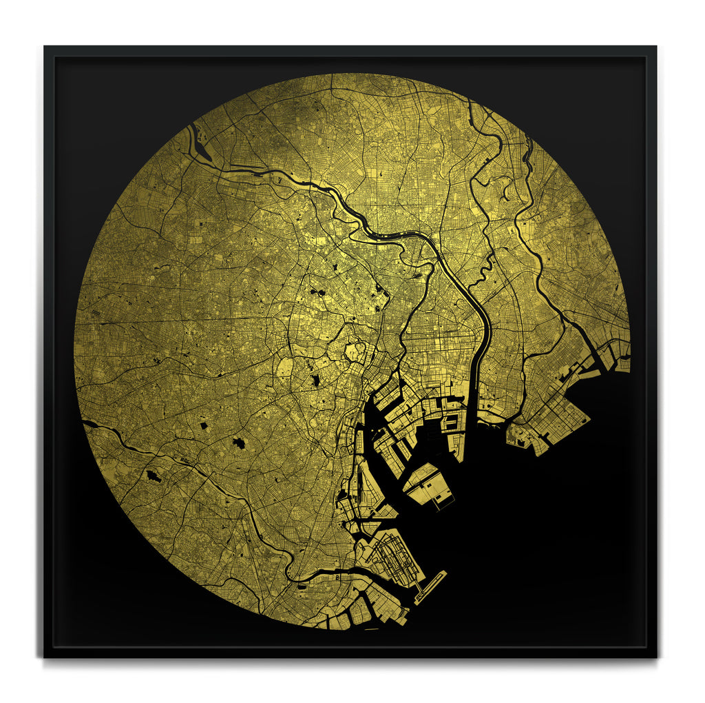 Mappa Mundi Tokyo (Greater) (24 Karat Gold)