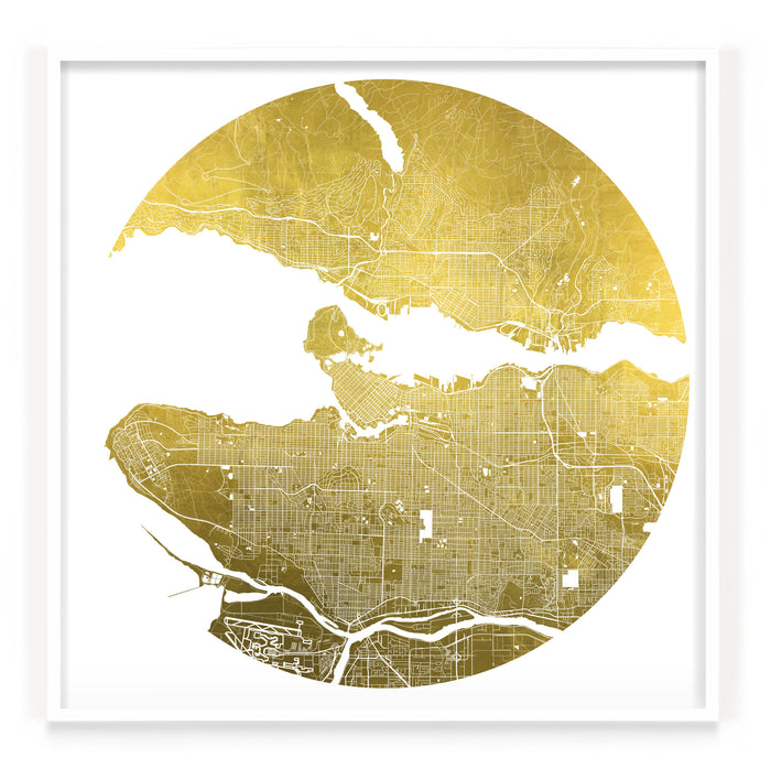 Mappa Mundi Vancouver (Downtown) (24 Karat Gold)