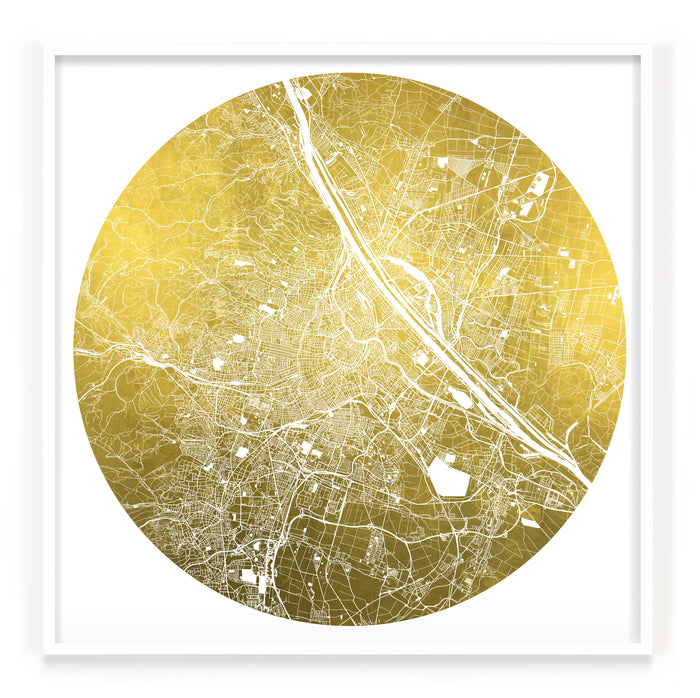 Mappa Mundi Vienna (24 Karat Gold)