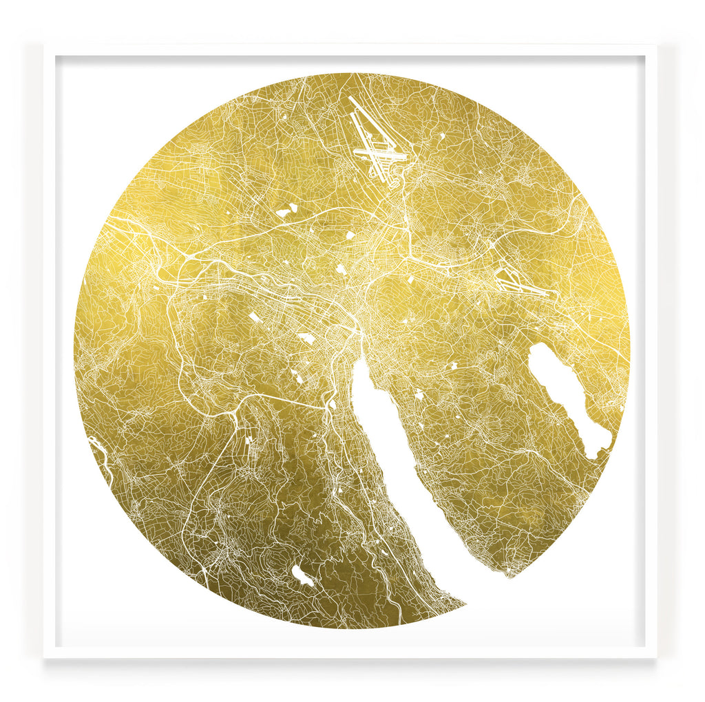 Mappa Mundi Zurich (24 Karat Gold)